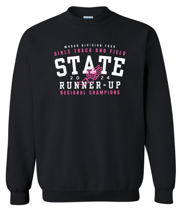 St. Patrick T&F State Runner-Up 2024 - Black Adult Unisex Crewneck Sweatshirt