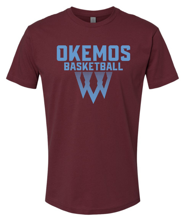 Okemos Girls Basketball 2024 - Adult Unisex T-Shirt Net Design