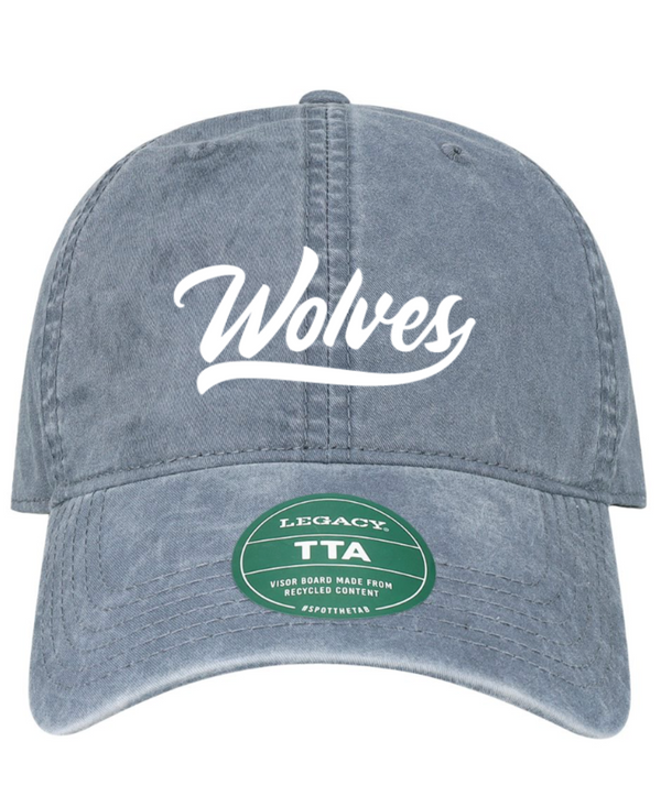 Okemos Wolves- "Wolves" Slate Blue Twill Cap