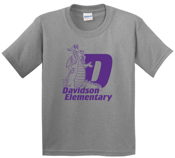 Davidson Elementary Shirts 2024 - Youth Grey Shirt