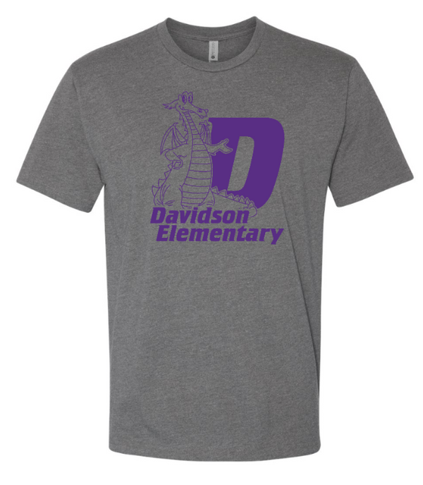 Davidson Elementary Shirts 2024 - Adult Grey T-Shirt