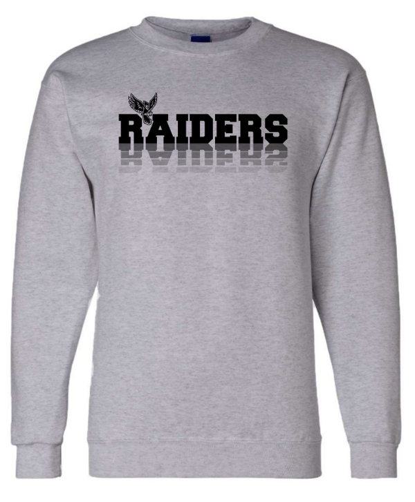 Raider Back to School - Adult Unisex Grey Crewneck Sweatshirt