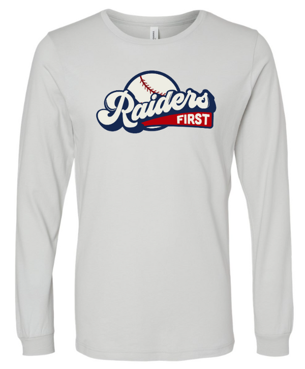 Portland Middle School - Back to School - Adult Silver Long Sleeve T-Shirt