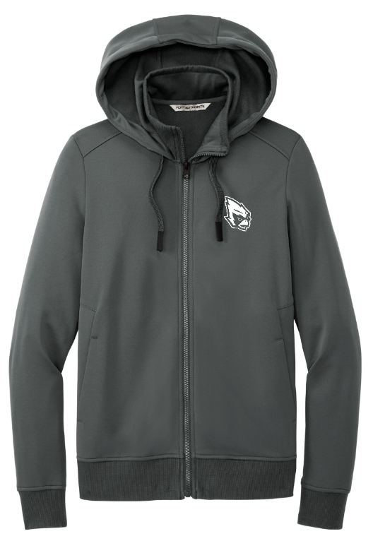 Portland Middle School - Back to School - Women's Grey Fleece Zip-Up