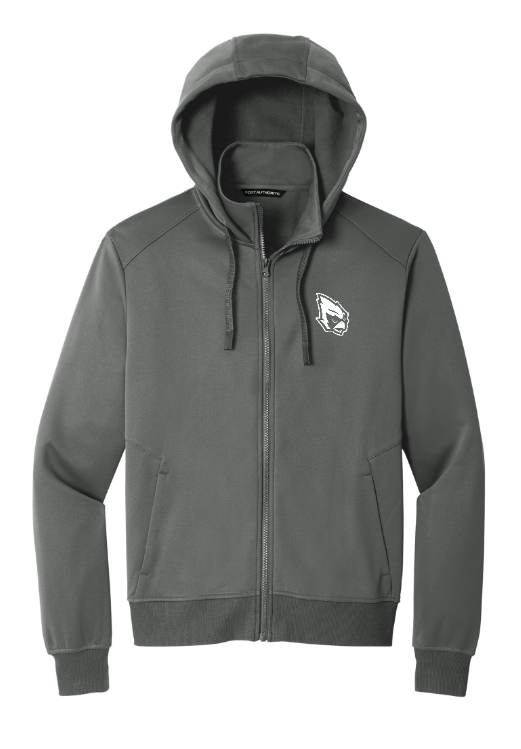 Portland Middle School - Back to School - Adult Grey Fleece Zip-Up