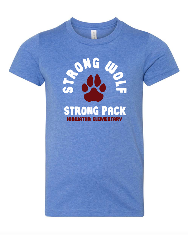 Hiawatha Back to School 2024/25 - Youth "Strong Wolf" T-Shirt