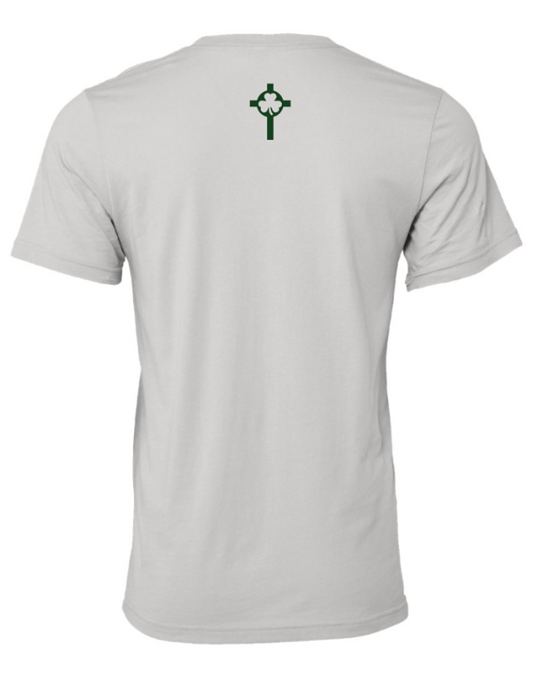 St Patrick HS Football - Adult Unisex Jersey Tee Grey