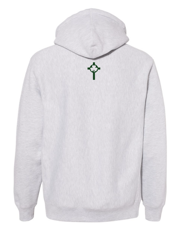 St Patrick HS Football - Heavyweight Cross Grain Hooded Sweatshirt