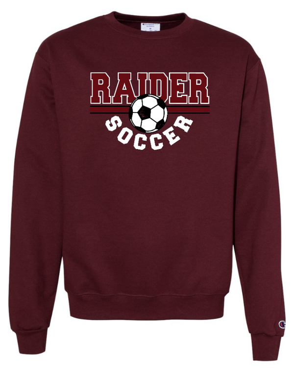 Portland Soccer 2024 -  Adult Crewneck Sweatshirt Maroon/Dk Grey/Light Grey