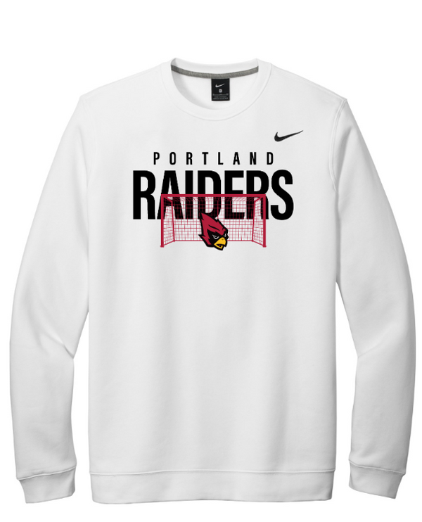 Portland Soccer 2024 - Adult Nike Fleece Crewneck Sweatshirt White