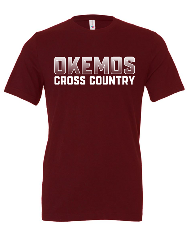 Okemos CMS Cross Country - Youth Cotton T-Shirt (Maroon, Black)