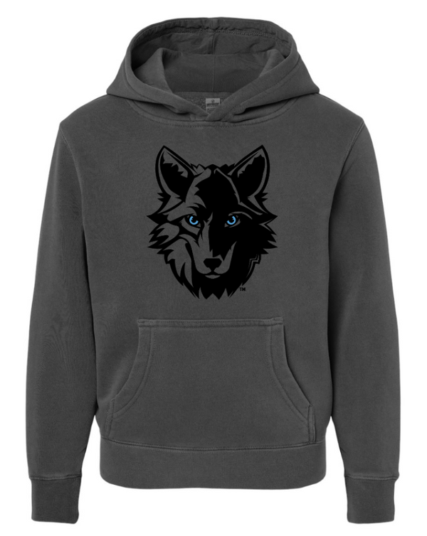 Okemos Wolves - Youth Wolf Pigment Dyed Hoodie