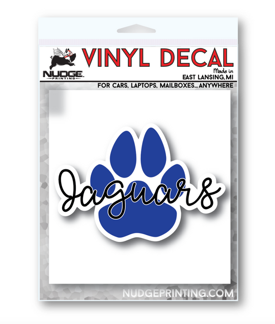 Jefferson Elementary - Paw Decal – Fabricated Customs