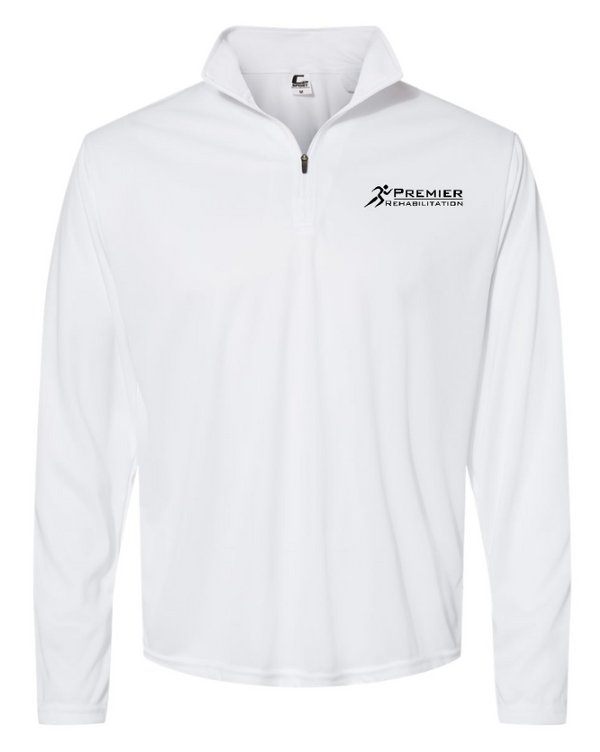 Premier Rehabilitation - Unisex 1/4 Zip Pull Over (Black - White - Royal)