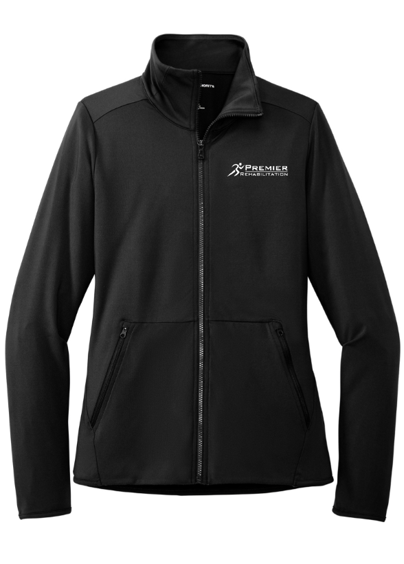 Premier Rehabilitation - Women's Stretch Fleece Full Zip (Black - Navy - Wine)