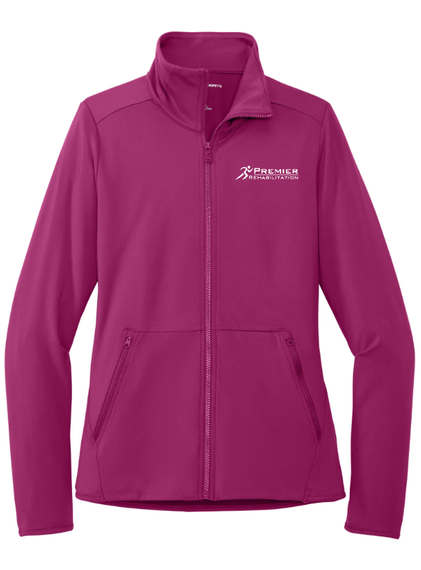 Premier Rehabilitation - Women's Stretch Fleece Full Zip (Black - Navy - Wine)