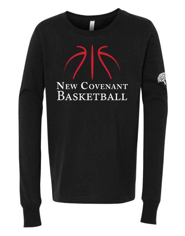 New Covenant Christian School Basketball - Youth Long Sleeve T-Shirt