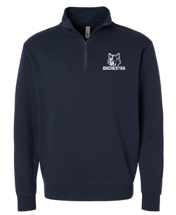 Okemos Orchestra 24/25 -Fleece Quarter Zip Pullover  ~Navy / Grey / Black ~