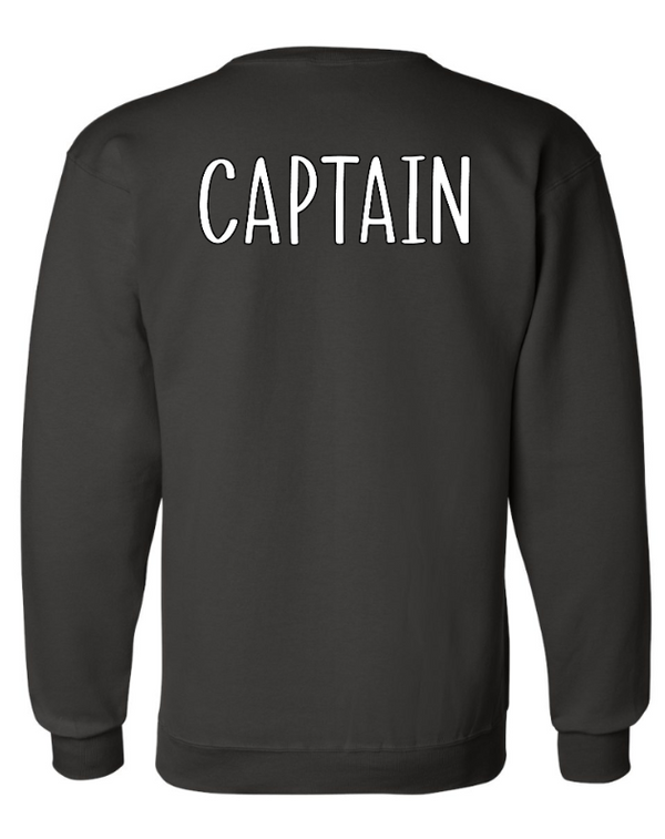 Action Captain Crewnecks - PowerBlend Crewneck Sweatshirt  --Black