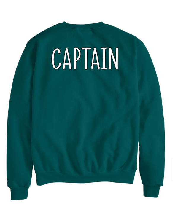 Action Captain Crewnecks - Powerblend Crewneck Sweatshirt  --Emerald Green