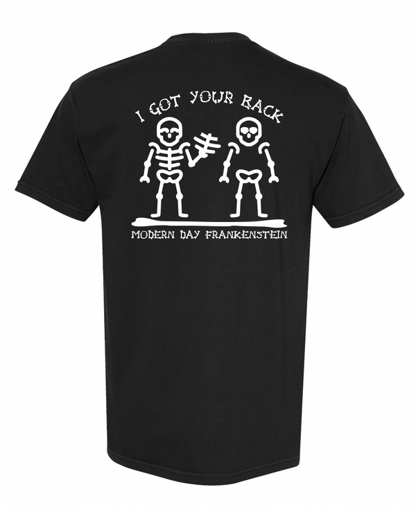 Modern Day Frankenstein - Heavyweight Black Tee