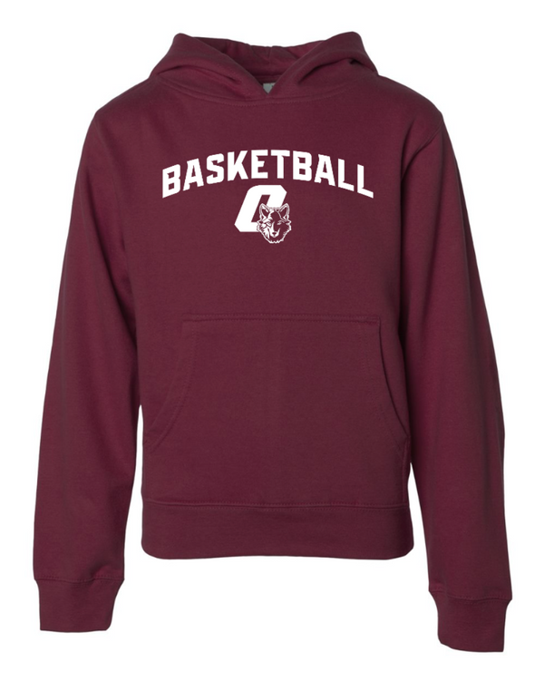 CMS Girls Basketball - Youth Maroon Hoodie