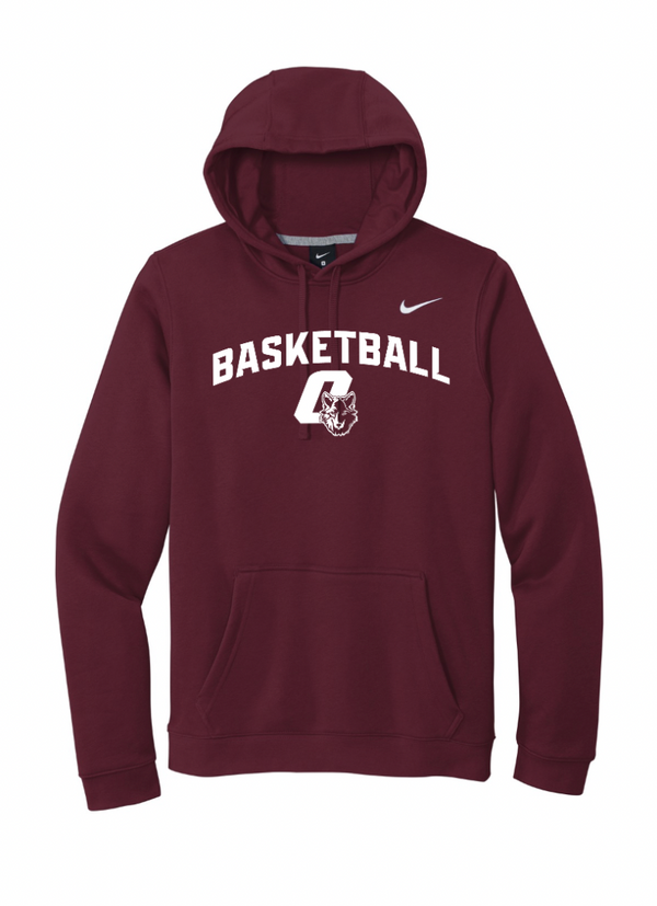 CMS Girls Basketball - Adult Unisex Maroon Nike Hoodie