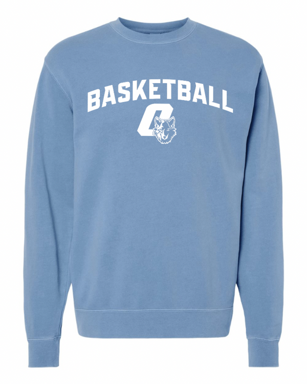 CMS Girls Basketball - Adult Unisex Blue Crewneck Sweatshirt