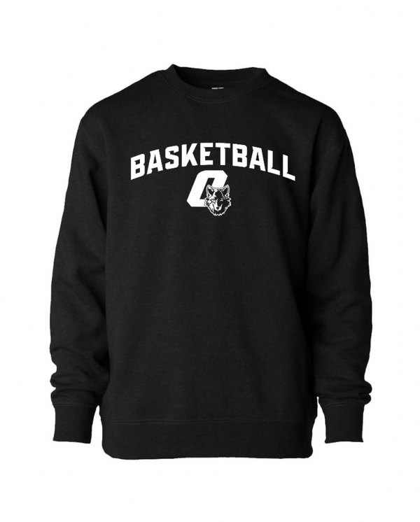 CMS Girls Basketball - Youth Black Crewneck Sweatshirt