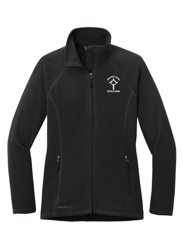 St. Patrick's Shamrocks - Eddie Bauer Women's Full Zip Microfleece Jacket