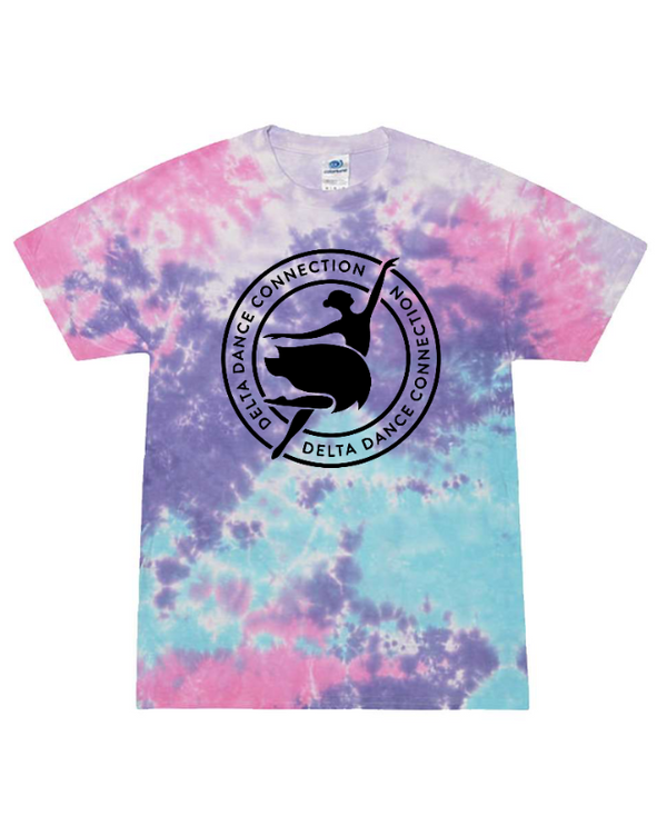 Delta Dance - Company Dance Team -- Adult Multi-Color Tie-Dyed T-Shirt