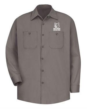Unisex/Men's Uniform Button Up Long Sleeve Shirt | Okemos Operations