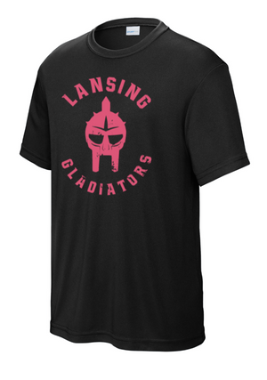 Youth Custom Performance T-Shirt - Black | Lansing Gladiators