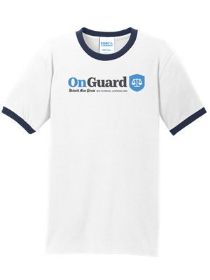 Unisex Custom T-Shirt - Ringer Style On Guard Print | Detroit Free Press