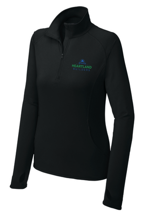 Women's Performance Stretch 1/4 Zip | Heartland Builders