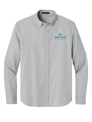 Unisex/Men's Button Up Oxford Shirt | Heartland Builders