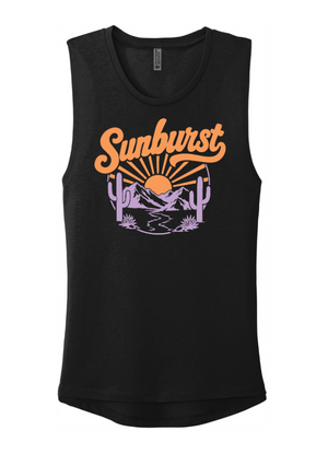 Sunburst Elementary | Next Level Women's Festival Muscle Tank Top