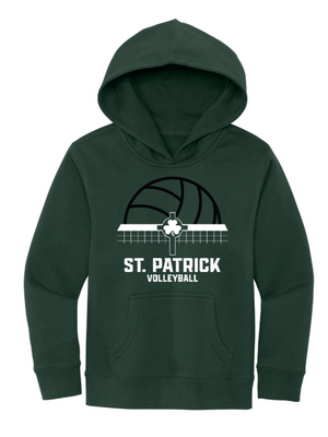 Youth Custom Hoodie - Forest Green | St. Patrick Volleyball