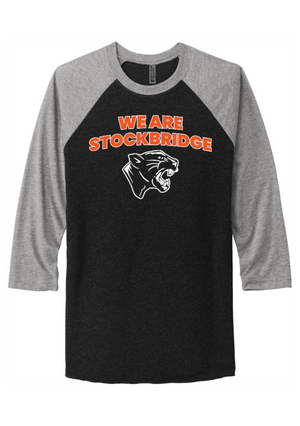 Unisex Tri-Blend 3/4 Sleeve T-Shirt | Stockbridge Panthers