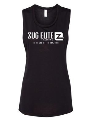 Women's Flowy Scoop Muscle Tank | Zug Elite Training