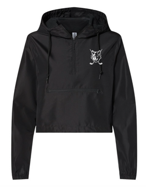 Women's Cropped Windbreaker 1/4 Zip | Okemos Girls Golf