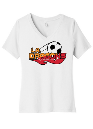Women's Relaxed V-Neck T-Shirt | LA Dragons