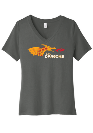 Women's Relaxed V-Neck T-Shirt | LA Dragons
