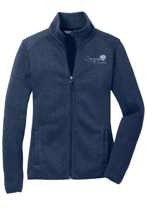 Women's Sweater Fleece Jacket | Strategically Connected