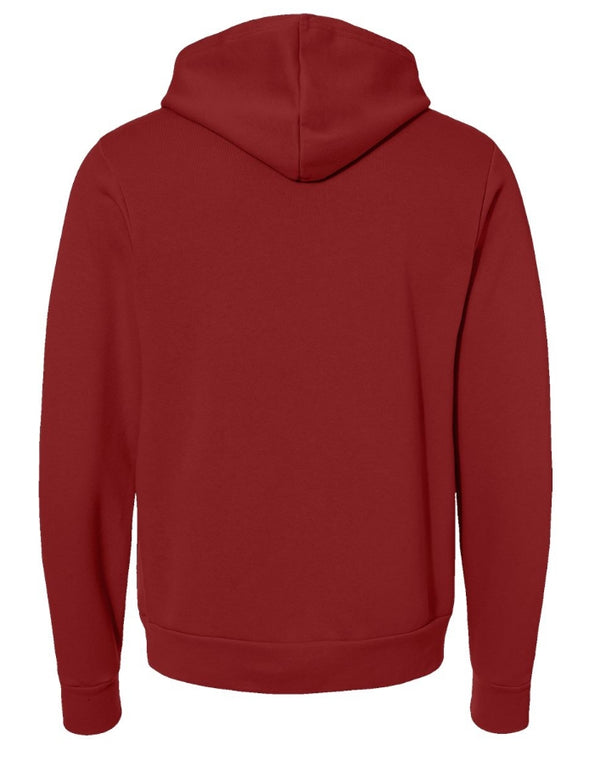 Portland HS Cross Country - Adult Fleece Hoodie Cardinal/Grey