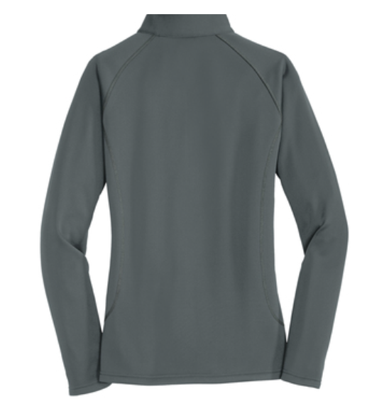 Saranac Schools Staff Apparel - Eddie Bauer Women's Fleece 1/2 Zip Grey