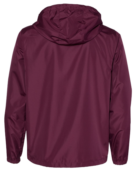 Okemos Girls Golf - Adult Lightweight Windbreak Full Zip Jacket Maroon/ White Camo