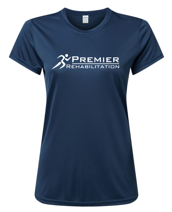 Premier Rehabilitation - Women's Performance T-Shirt (Black - Pink - Navy)