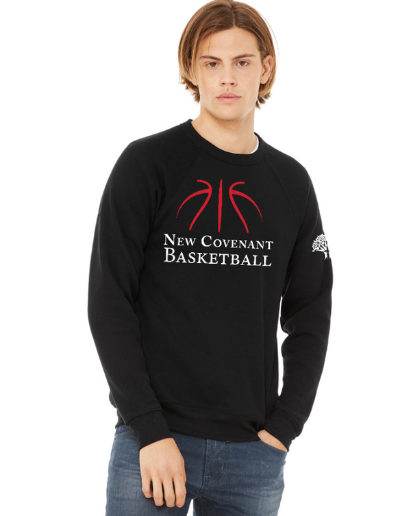 New Covenant Christian School Basketball - Adult Unisex Fleece Crewneck Sweatshirt