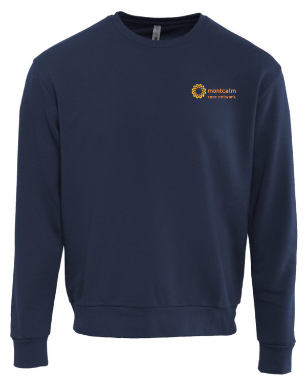 Montcalm Care Network - Embroidered Unisex Sweatshirt (Dark Grey /  Navy)